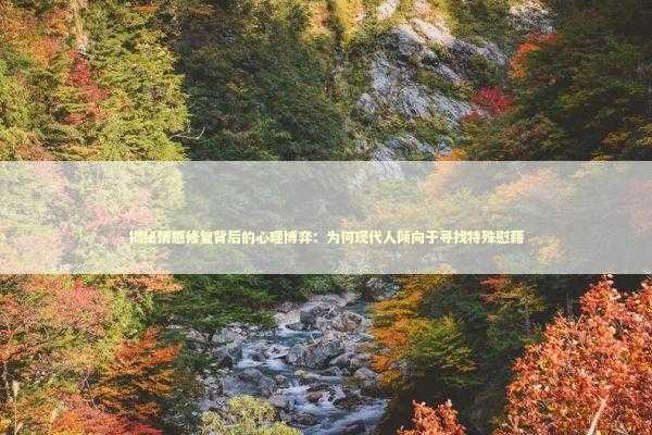 揭秘情感修复背后的心理博弈：为何现代人倾向于寻找特殊慰藉